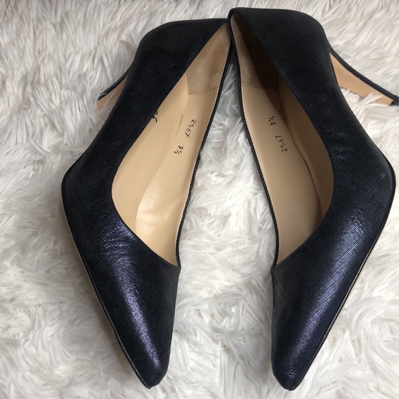 Jon Josef Blue Pumps Heels Textured Pointed Toe 9.5 - Picture 8 of 9